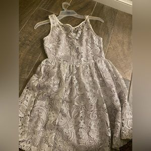 Metallic Silver Dress